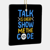 De Show van de programmeur me de Code Keramisch Ornament (Rechts)