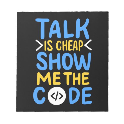 De Show van de programmeur me de Code Notitieblok (Voorkant)