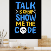De Show van de programmeur me de Code Poster (Keuken)