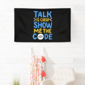 De Show van de programmeur me de Code Spandoek (Insitu)