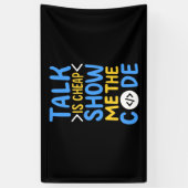 De Show van de programmeur me de Code Spandoek (Verticaal)