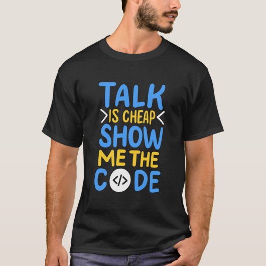 De Show van de programmeur me de Code T-shirt (Voorkant)