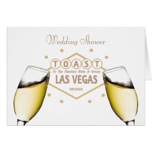 De Shower van het huwelijk "TOAST" aan Bride & Gro (Voorkant Horizontaal)
