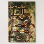 De Shtetl-puzzel - De magie van het dorpsleven Legpuzzel (Verticaal)