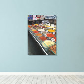 De Shuk, Jeruzalem Israël 2016 Canvas Afdruk (Insitu (Houten vloer))