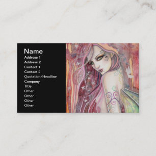 De Shy Flirt Modern Fairy Fantasy Art Visitekaartje