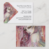 De Shy Flirt Modern Fairy Fantasy Art Visitekaartje (Voorkant / Achterkant)