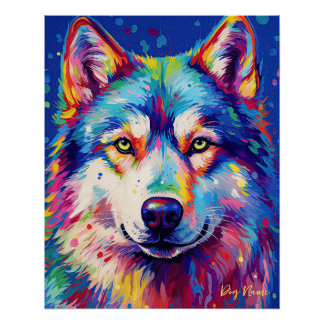 De Siberische Husky Dog 005 - Zetton Ziana Perfect Poster