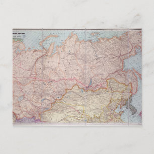 De Siberische spoorweg Briefkaart