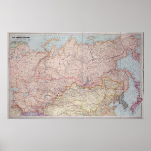 De Siberische spoorweg Poster