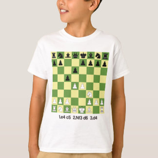 De Siciliaanse defensiekaas opent Shirt Chess