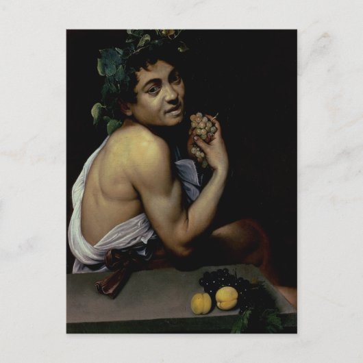 De Sick Bacchus, 1591 Briefkaart (Voorkant)