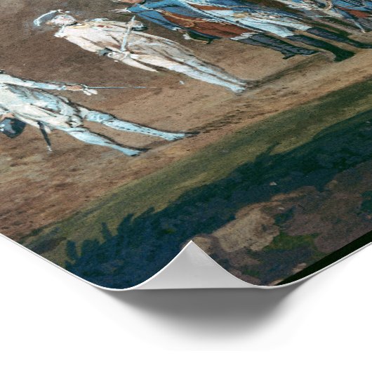 De Siege van Yorktown Poster (Hoek)