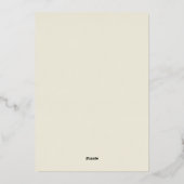 De sierlijke bloei bruiloft uitnodiging (Achterkant)