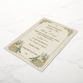 De sierlijke bloei bruiloft uitnodiging (Gedraaid)