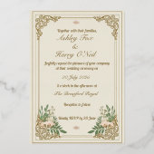 De sierlijke bloei bruiloft uitnodiging (Voorkant)