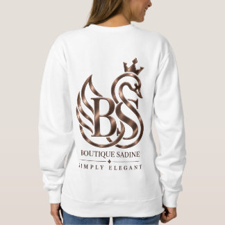 De sierlijke zwaan minimalistische crewneck sweats trui