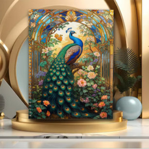 De sierlijkheid van de pauw Art Nouveau Planner