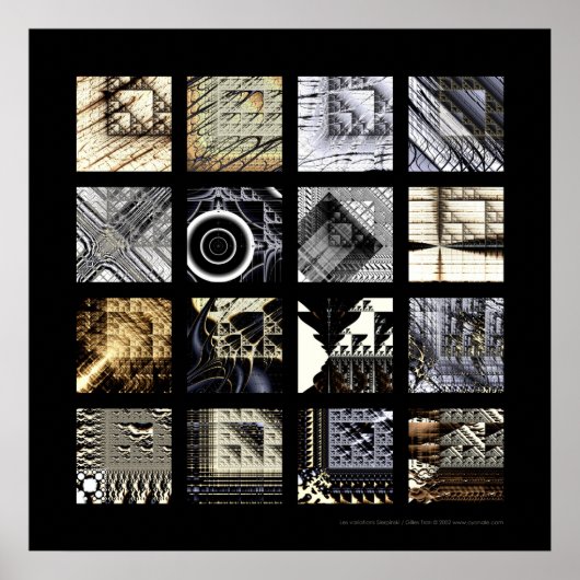 De Sierpinski-variaties Poster (Voorkant)