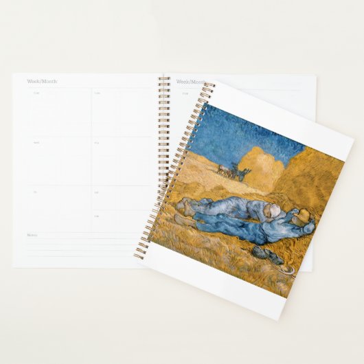 De Siesta 1890 van Vincent van Gogh Planner (Display)