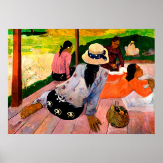 De Siesta van Paul Gauguin Poster