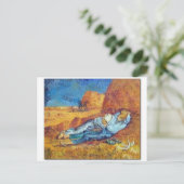 De Sieste de Vincent Van Gogh Briefkaart (Staand voorkant)
