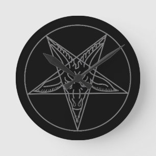 De Sigil van Baphomet Ronde Klok