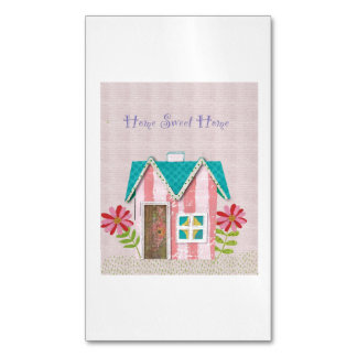 De Signature Whimsy (Roze & Turkoois) Magnetisch Visitekaartje