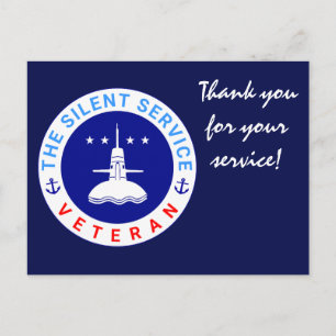 De Silent Service Veteran-elegant Briefkaart