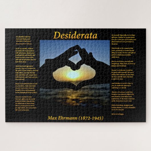 De Silhouette hand met hen maakt een hart  Legpuzzel (Horizontaal)