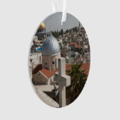 De Silhouette van de Oude Stad van Jeruzalem Ornament (voorkant)