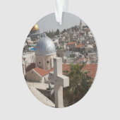 De Silhouette van de Oude Stad van Jeruzalem Ornament (voorkant)