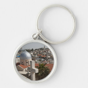De Silhouette van Oud Jeruzalem Sleutelhanger