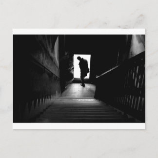 de silhouetten van mensen briefkaart