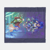 De Silver Dolphins Saga: Van leven en liefde Fleece Deken (Voorkant (Horizontaal))