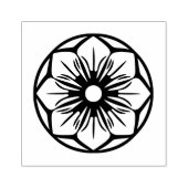 de simpele bloem stempel (Afrduk)