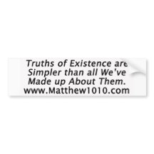De Simple Truths Bumpersticker