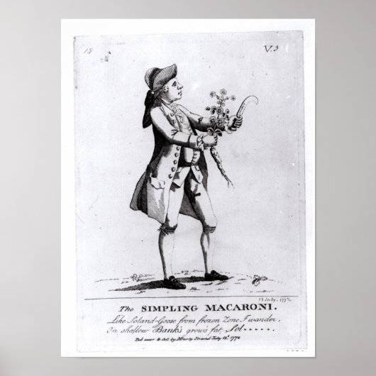 De Simpling Macaroni Poster (Voorkant)