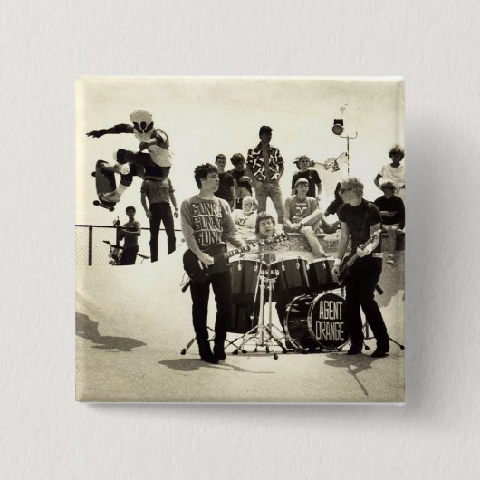 De Sinaasappel "SkateVision"Schaats Punk Button va (Voorkant)