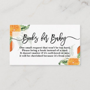 De Sinaasappels brengen een boekkaart mee Informatiekaartje