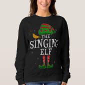 De Singing Elf Matching Family Kerstzanger F Trui (Voorkant)
