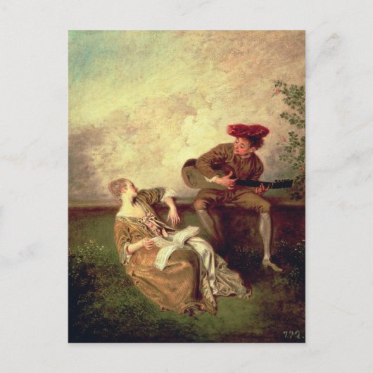 De Singing Lesson Briefkaart (Voorkant)