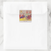 De Singing Lesson Vierkante Sticker (Tas)