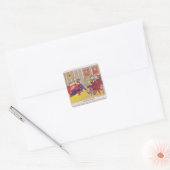 De Singing Lesson Vierkante Sticker (Envelop)