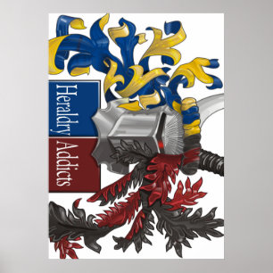 De sinisterzijde van Heraldry Poster