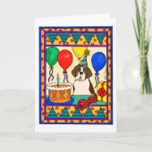 DE SINT-BERNARD VAN DE VERJAARDAG KAART (Voorkant)