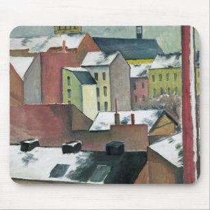 De Sint-Mary-kerk in Bonn in Snow, 1911 Muismat
