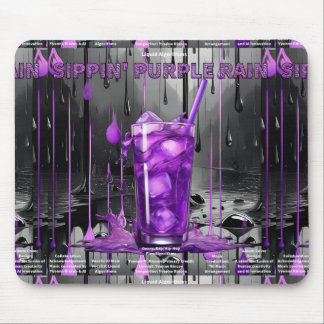 De Sippin 'Paarse regen Collectie Mousepad Muismat