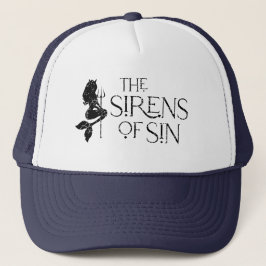 De sirenes van Sin Noodlijdende Logo Trucker Hoed Pet