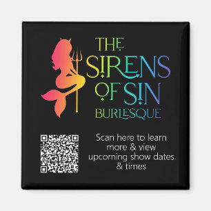 De sirenes van Sin Rainbow Magnet - met QR Magneet